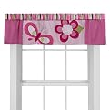 Tiddliwinks Raspberry Garden Window Valance