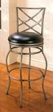 29"H Bar stool in grey color metal finish