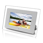 Axion AXN-9702 7-Inch Widescreen LCD Digital Picture Frame with Clock, Calendar and Alarm