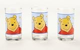 Disney Winnie the Pooh Set of 3 Glass Tumblers
