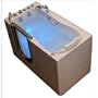 WALK IN TUB - FAST 2" DUAL DRAIN Acrylic Walk In Bath with Dual Massage 29.5" x 55"(59"with exteension) x 40"