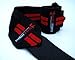 Jack's Fitness Wrist Wraps, Red on Black