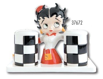 Betty Boop Diner Salt Set s/p