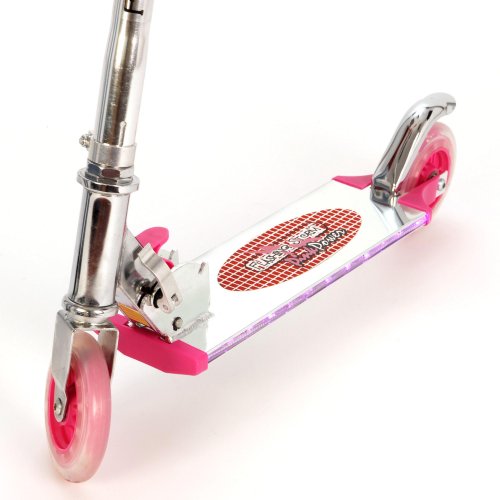 Childrens Toyshop  Toys : Ozbozz Pink Flashing Storm Folding Scooter