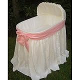 Maddie Boo Ellla Pink Bow Baby Bassinet