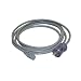 Interpower 86610320 North American Hospital Grade Cord Set, NEMA 5-15 Plug Type, Angled IEC 60320 C13 Connector Type, Gray, 10A Amperage, 125VAC Voltage, 3m Length