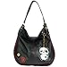 Chala Handbag Charming Hobo DADA PANDA Black Vegan Leather Soft nice gift