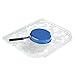 iDesign Pebblz Kitchen Dish Drain Board for Pots, Pans, Glasses, Bowls - Small, Clear