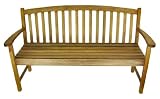 Eucalyptus Wood 3 Seater Outdoor Garden Bench