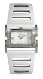Seksy 4862 Ladies Watch White Dial Stone Set Case White Leather Strap