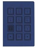 Pierre Belvedere Lucky 7 Large Address Book, Flexible Cover, Navy (277640)