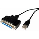 Cables Unlimited USB-1475-06 6-Feet USB to Parallel DB25 Female Printer Cable