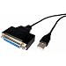 Cables Unlimited USB-1475-06 6-Feet USB to Parallel DB25 Female Printer Cable