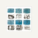 DEF Alphabet Mounted Print||EVAEX