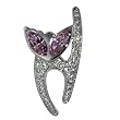 Pink Eye Cat Animal Brooches Pin