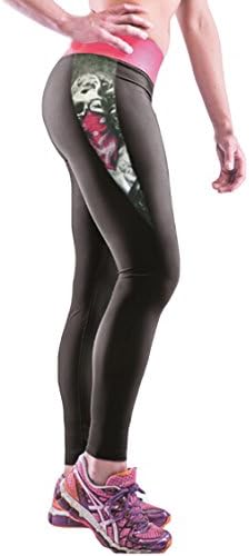 Lily Fashion Women's Printed Patchwork Wide Waist Yoga Leggings Marilyn Monroe