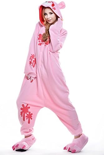 Anime Pajamas Homewear Unisex Adult Cosplay Costume Animal Pyjamas Violent Bear (M)