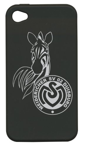J-Straps MSV Duisburg Silicon Schutzh&uuml;lle f&uuml;r Apple iPhone 4/4S Preisvergleich