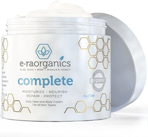 Top Rated Facial Moisturizer Cream • Advanced Healing Face Cream with Manuka Honey, Aloe Vera, Shea Butter, Coconut Oil, Cocoa Butter to Nourish Your Face, Body and Hands • Unique 9-in-1 Formula Feeds Your Skin All the Nutrients It Needs for Optimum Health and Healing • Hypoallergenic, Non-greasy Formula Makes an Excellent Day and Night Cream That Lasts up to 8-12 Hours for Dry, Damaged, Oily, Sensitive Skin.