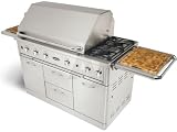 Capital Performance Series PSQ52RCSBN 52 Freestanding Gas Grill with 690 sq. in. Cooking Surface, 2 W Shaped Burners, Infrared-Zone Burner, Infrared Rotisserie and Integrated Sideburner: Natural Gas