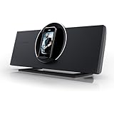 COBY CSMP175BLK Stereo Speaker System with Auto-Rotate iPod Dock