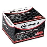 INNOVERA Screen Cleaning Wipes Alcohol-Free Cloth 6 1/4 X 4 3/4 White 100/Pack
