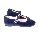 Samt-Ballerina CHINA FLAT midnight blue