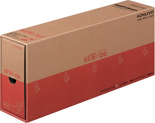 コクヨS&T ダブルクリップ <Scel-Bo>(シェルボ) 業務パック 中・黒 100個入り(10個箱) クリ-JB34D
