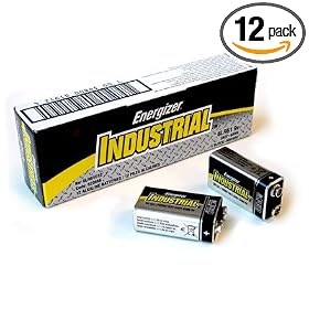Energizer(R) 9-Volt Alkaline Industrial Batteries, Box Of 12