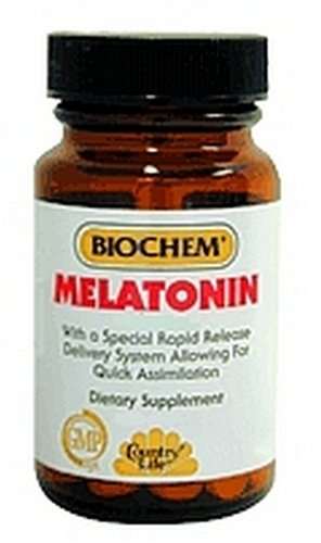 Country Life Melatonin Rapid Release 1 mg, 120 Tablets by Country Life