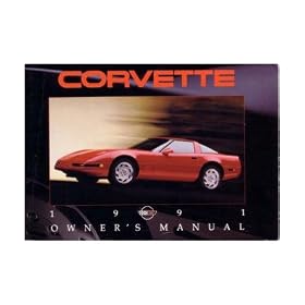1991 CHEVROLET CORVETTE Owners Manual User Guide