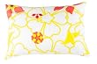 Argington Organic Boudoir Pillow, Heart And Flowers Print