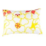 Argington Organic Boudoir Pillow, Heart And Flowers Print by Argington