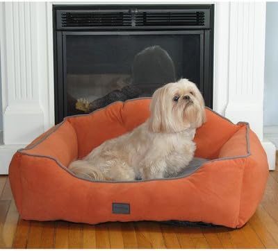 Courtier Royal Couch Dog Bed Size: Large (33" L x 28" W), Color: Tangerine