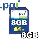Pqi Sdhc High Capacity Sd Flash Card, 8Gb, Class 6