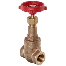Milwaukee Valve 1150 Series Bronze Gate Valve, General Service, Class 150, Rising Stem, NPT Female