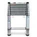 Telesteps 1600W 12-1/2-Foot 250-Pound Duty Rating Aluminum Telescoping Extension Ladder with Wide Step