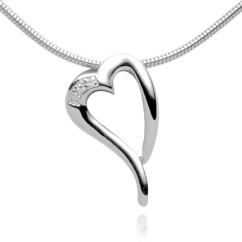 Produkt-Bild: Rafaela Donata  Love Collection Damen Kettenanh&auml;nger Herz silber mit Zirkonia wei&szlig; (ohne Kette) 60400057