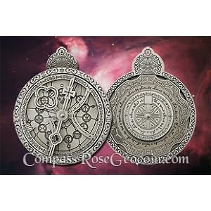 Click to read our review of Geocaching Coins: Silver Cosmolabe Geocoin