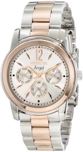 Invicta Womens 11736 Angel Silver Dial Two Tone Stainless Steel Watch Invicta Womens 11736 Angel Silver Dial Two Tone Stainless Steel Watch