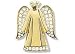 Monet Rhinestone Angel Pin GOLDTONE
