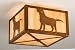 17Sq Labrador Retriever Flushmount