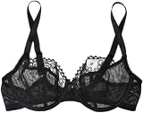 Panache Cleo Lucy Balconnet Bra Balcony Womens Bra Black 28DD