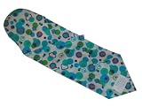 SwaddleKeeper Geo-print Cotton Swaddling Blanket with Newborn Head Support - Blue and Green