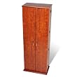 Cherry Finish Large Deluxe Media Storage With Lock By Prepac Furniture