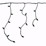 Purple & Slime Green LED Halloween Icicle Lights image