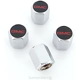 GMC Logo Chrome Tire Stem Valve Caps