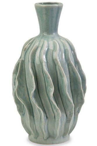 Merope Short Handmade Vase, TALL, BLUE