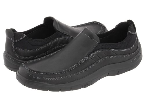 Clarks Men's Axl Moc Toe Slip-On,Black,12 M US 