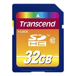 Transcend 32 GB Ultimate Speed SDHC Class 10 Flash Memory Card TS32GSDHC10